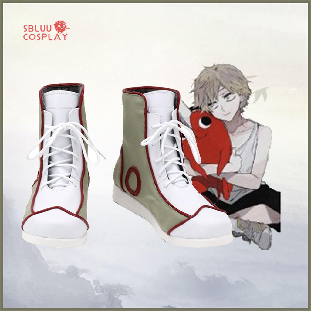 Chainsaw Man Denji Shoes Cosplay Men White Boots Ver 2