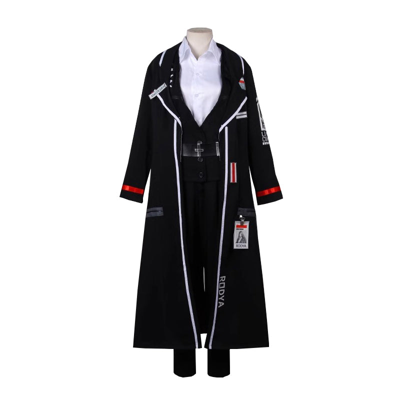 SBluuCosplay Rodion Cosplay Costume Limbus Company Rodya Cosplay Shirt Coat Pants Uniform Halloween Carnival Party Suit