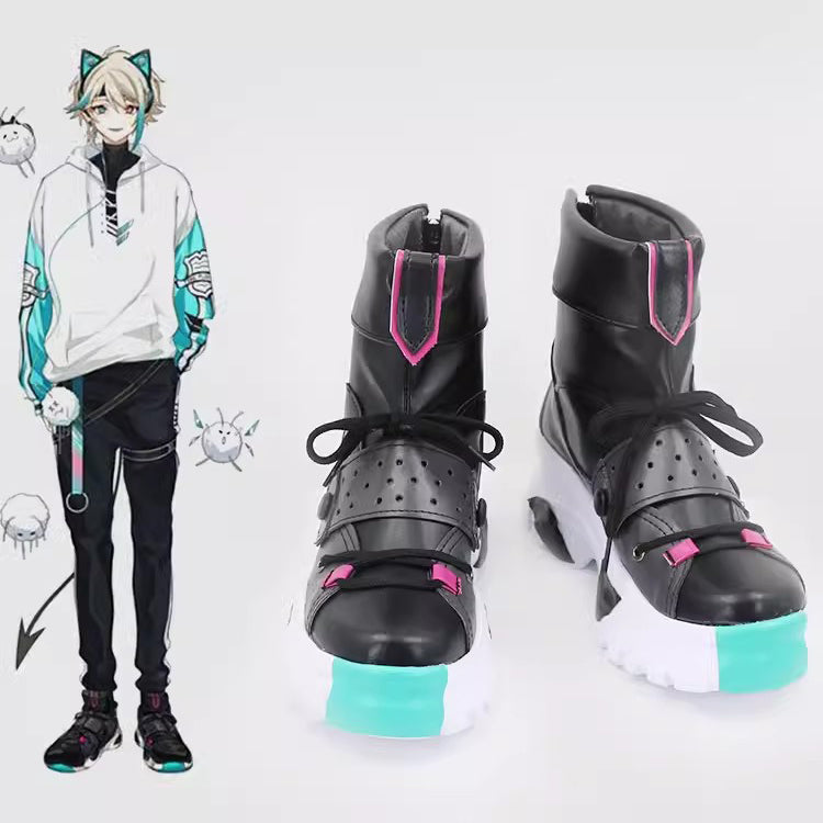 SBluuCosplay Anime Virtual YouTuber Aza Cosplay Shoes Custom Made Boots