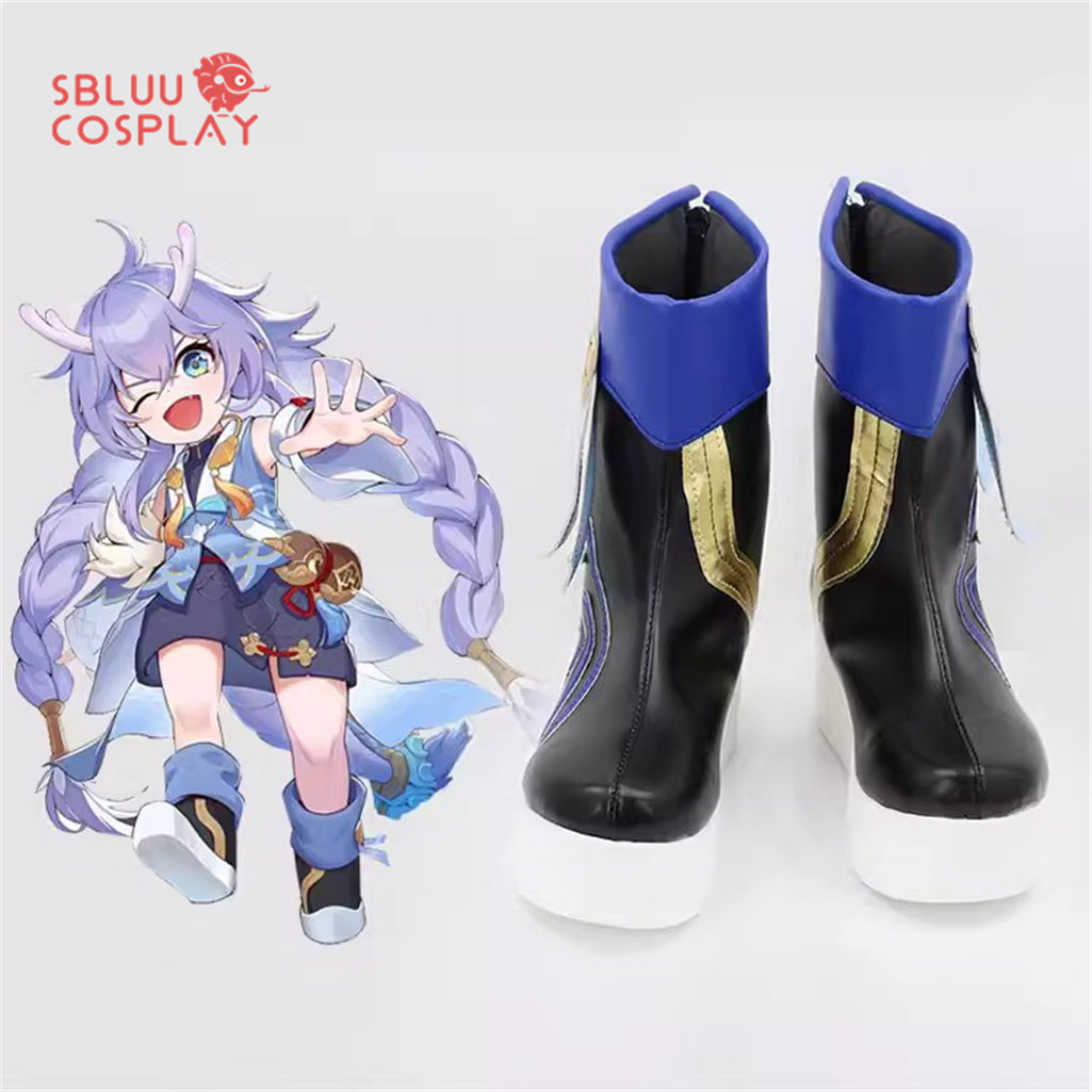 SBluuCosplay Game Honkai Star Rail Bailu Cosplay Shoes Custom Made Boots
