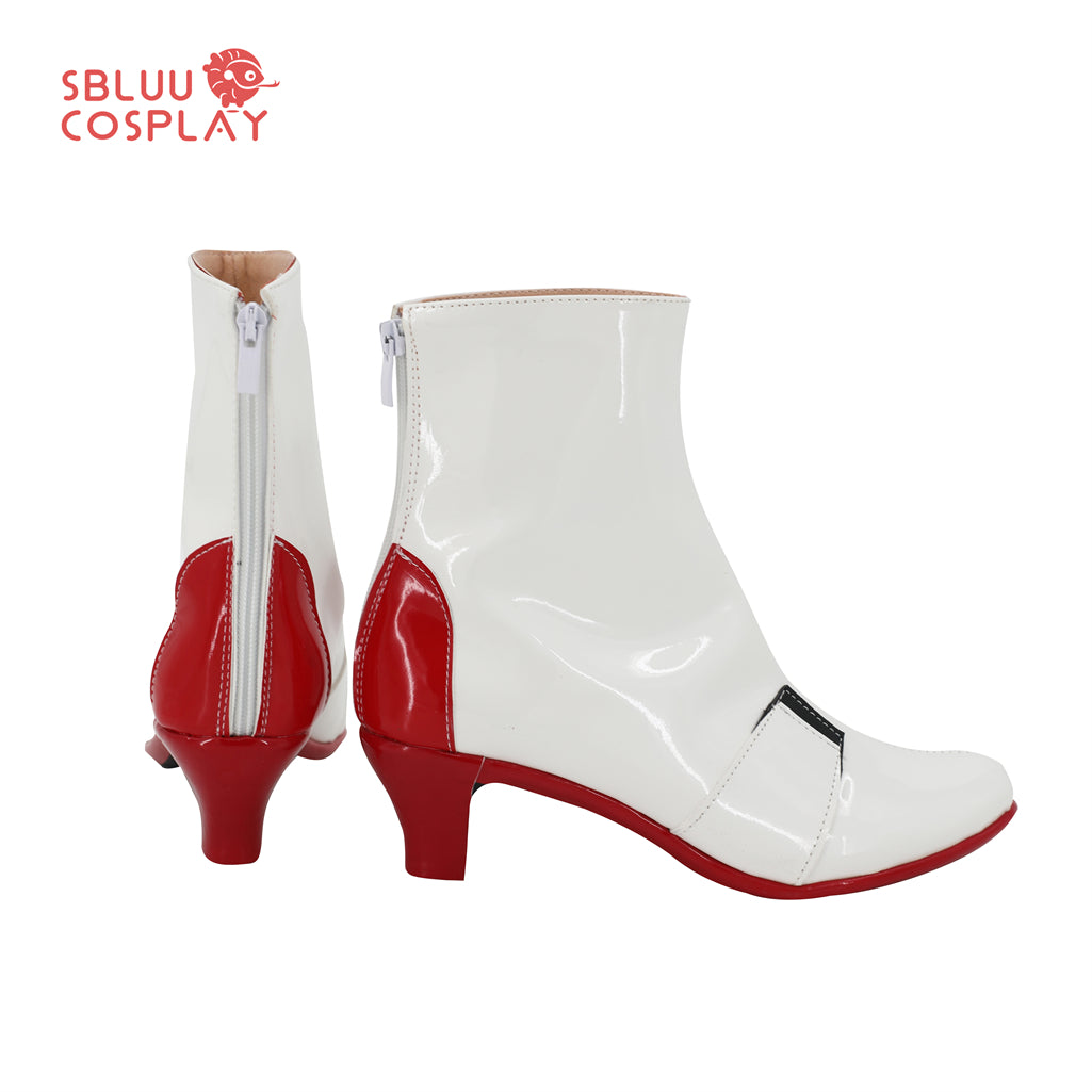 SBluuCosplay EVA Asuka Langley Soryu Cosplay Shoes White Custom Made Boots