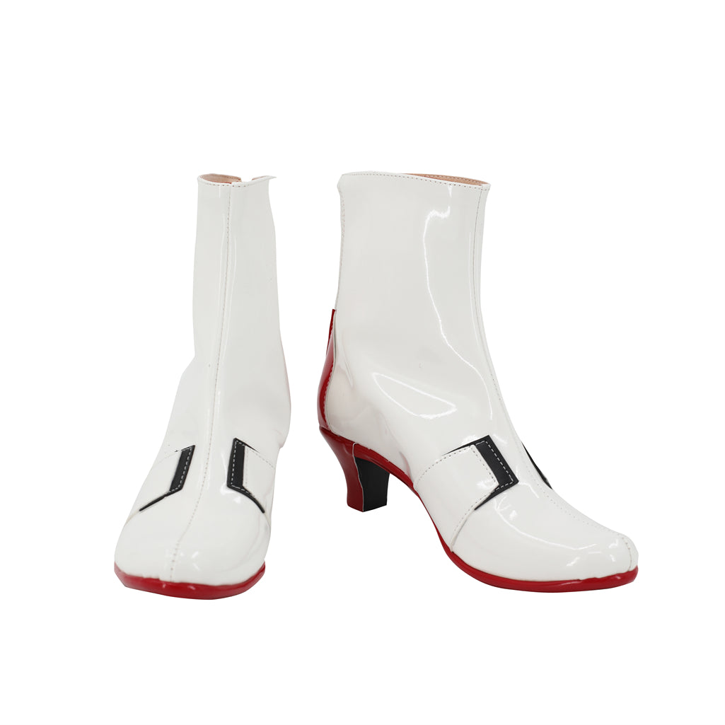 SBluuCosplay EVA Asuka Langley Soryu Cosplay Shoes White Custom Made Boots