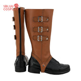 SBluuCosplay Ace Attorney Kazuma Asogi Cosplay Shoes Custom Made Boots