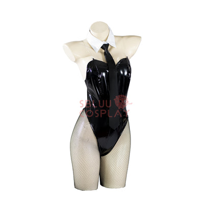 SBluuCosplay Chainsaw Man Cosplay Makima Power Cosplay Costume Bunny Girl  Suit