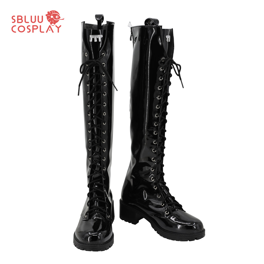 SBluuCosplay Game Nikke Noir Cosplay Shoes Custom Made Boots