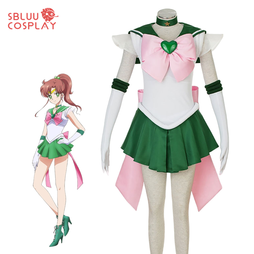 SBluuCosplay Sailor Moon SuperS Sailor Jupiter Makoto Kino Cosplay Costume