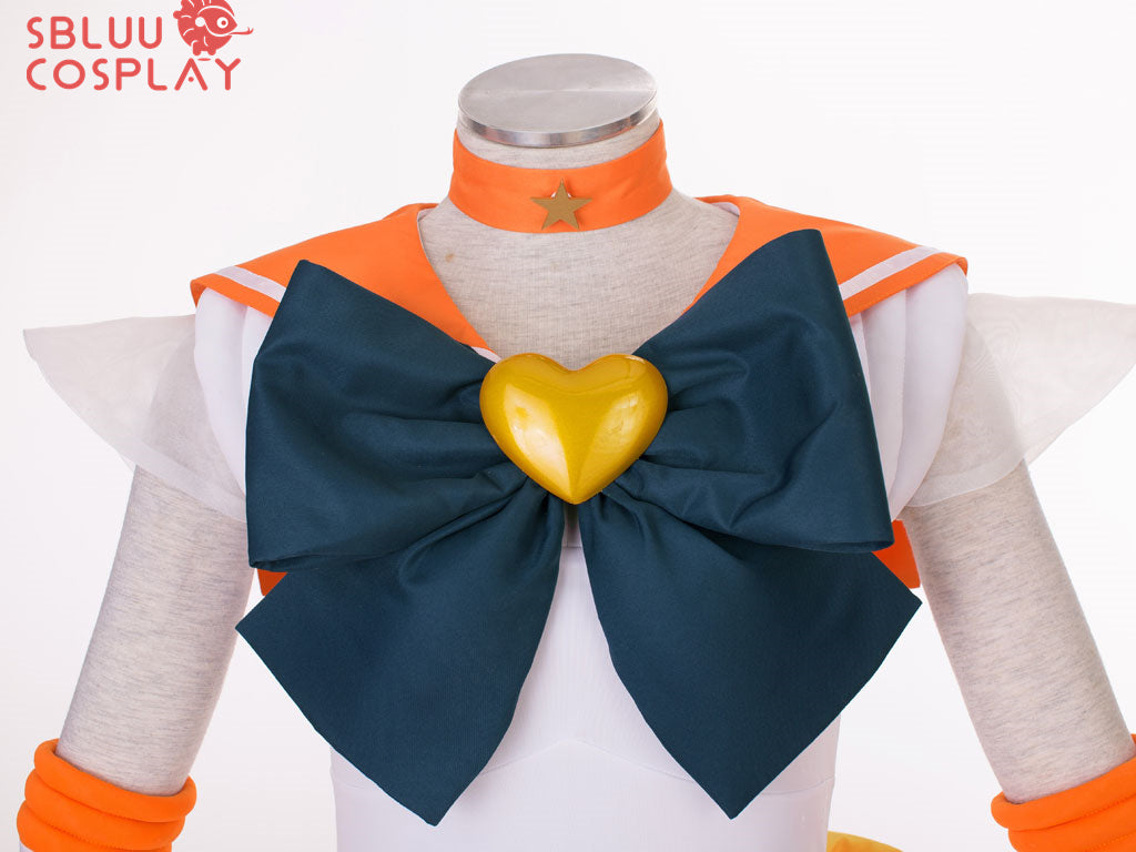 SBluuCosplay Sailor Moon SuperS Minako Aino Sailor Venus Cosplay Costume Battle Suit