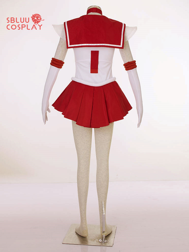 SBluuCosplay Sailor Moon SuperS Hino Rei Sailor Mars Cosplay Costume Battle Suit