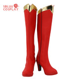 SBluuCosplay Superman Superwoman Supergirl Cosplay chaussures bottes sur mesure