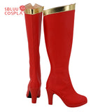 SBluuCosplay Superman Superwoman Supergirl Cosplay Schuhe Maßgeschneiderte Stiefel