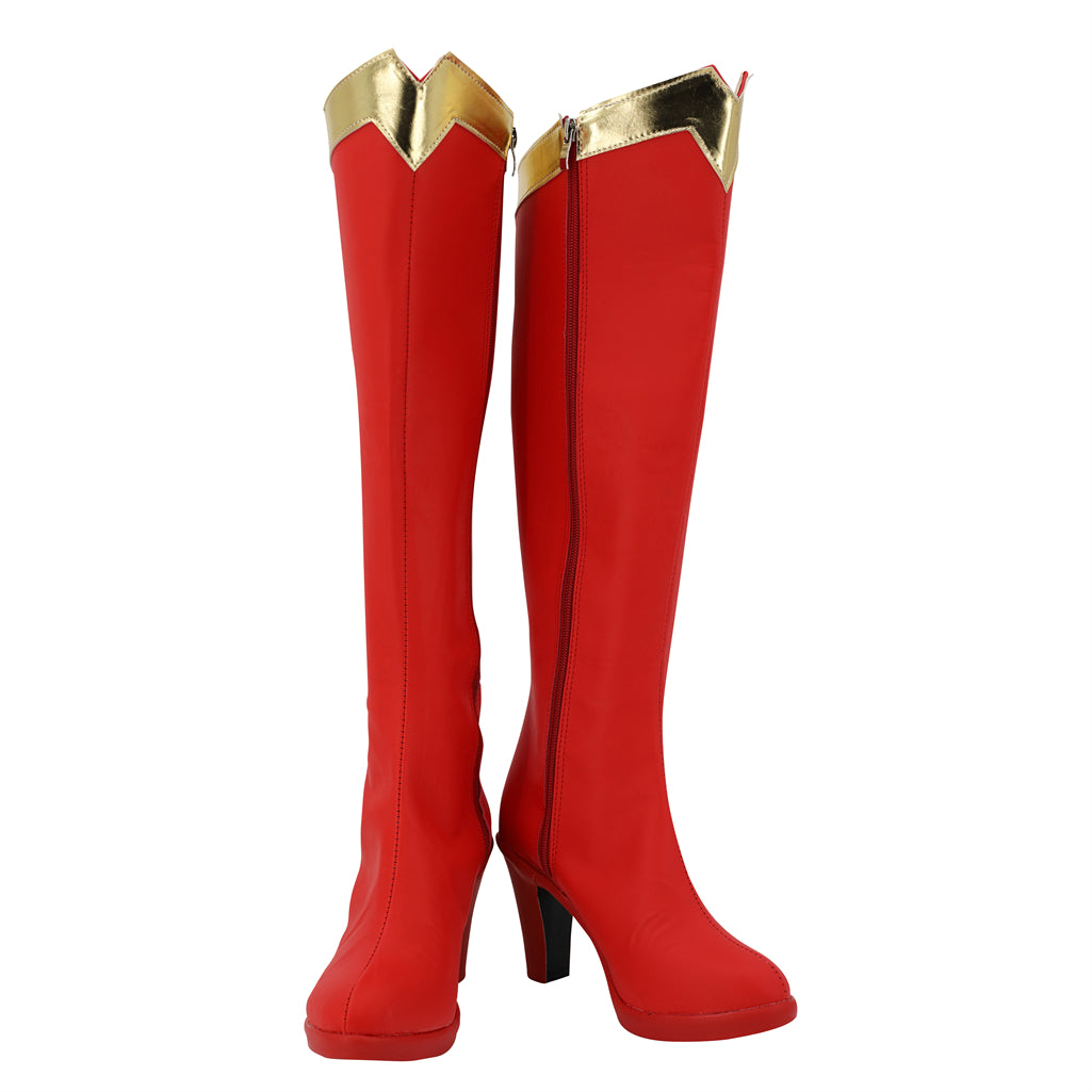 SBluuCosplay Superman Superwoman Supergirl Cosplay Schuhe Maßgeschneiderte Stiefel