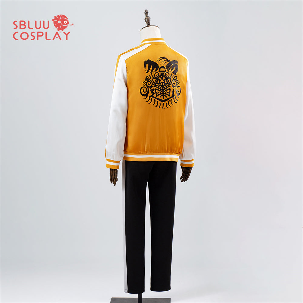 SBluuCosplay Anime Jo Togame Tomiyama Choji Cosplay Costume Jersey Embroidery Jacket Daily Sportwear