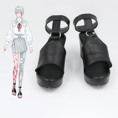 SBluuCosplay Virtual YouTuber Genzuki Tojiro Cosplay Shoes Custom Made Boots