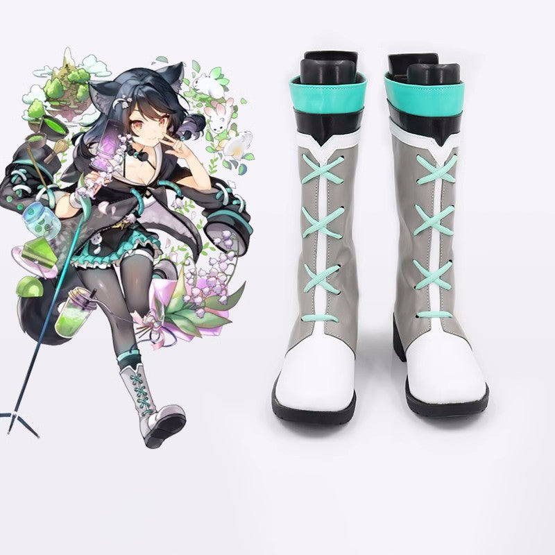 SBluuCosplay Virtual YouTuber Linglan Lily Cosplay Shoes Custom Made Boots