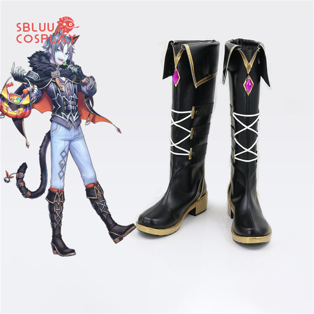 SBluuCosplay Virtual YouTuber Mysta Rias Cosplay Shoes Custom Made Boots