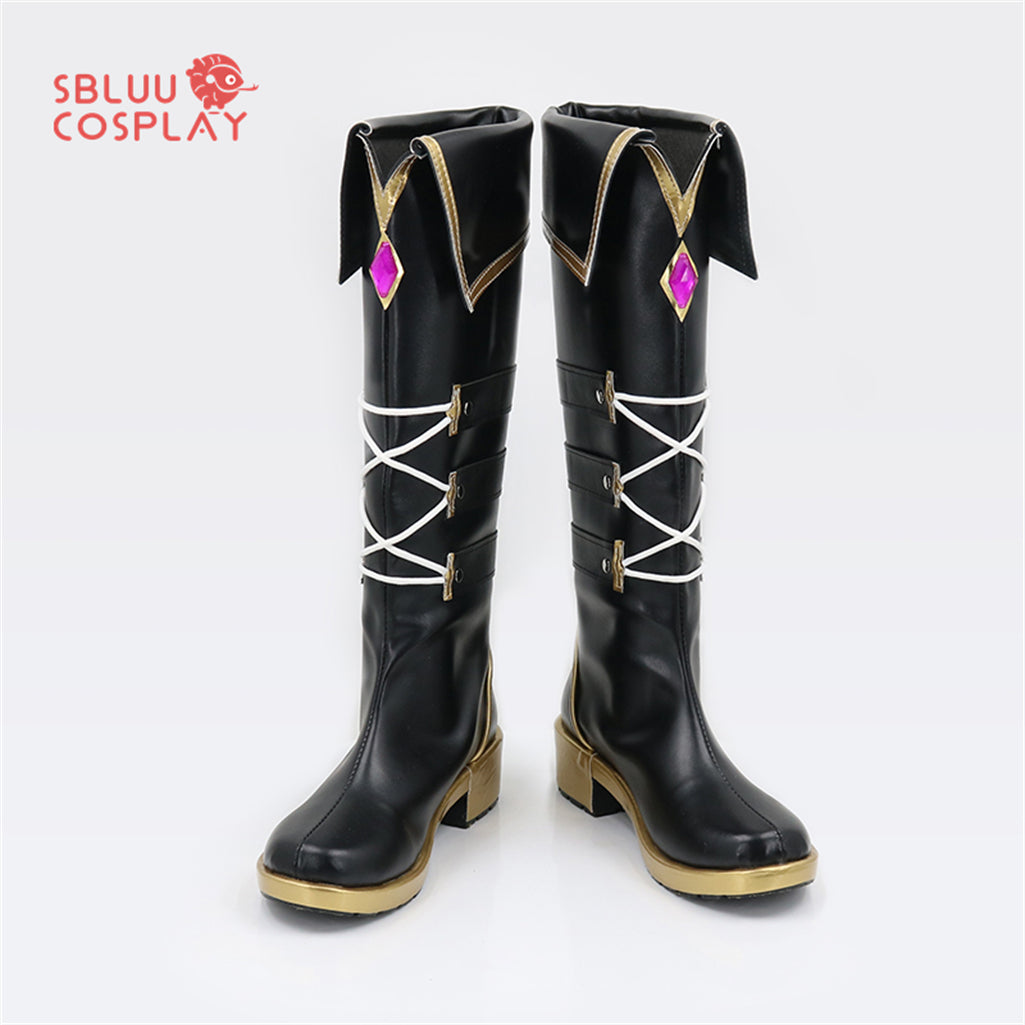 SBluuCosplay Virtual YouTuber Mysta Rias Cosplay Shoes Custom Made Boots