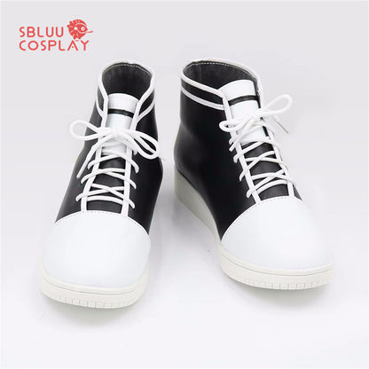 SBluuCosplay Virtual YouTuber Nekomata Okayu Cosplay Shoes Custom Made Boots