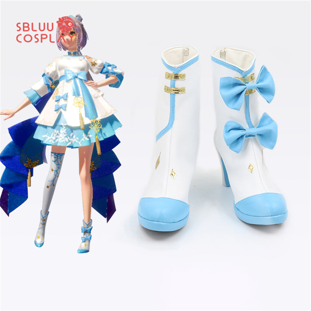 SBluuCosplay Vocaloid Luo Tianyi Cosplay Shoes Custom Made Boots