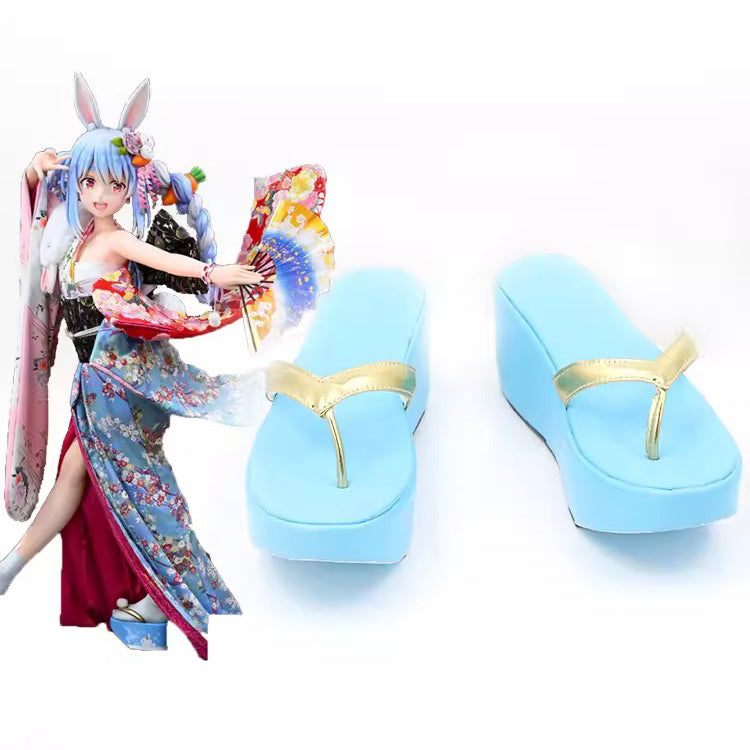 SBluuCosplay Anime Virtual YouTuber Usada Pekora Cosplay Shoes Custom Made Boots