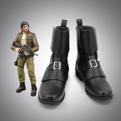 SBluuCosplay Rogue One A Star Wars Story Cassian Andor Cosplay Shoes Custom Made Boots - SBluuCosplay