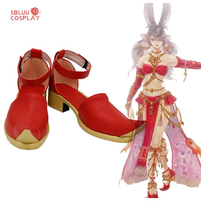 Game Final Fantasy XIV Cosplay Shoes Custom Made Boots - SBluuCosplay