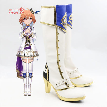 SBluuCosplay The Idolmaster Cinderella Girls Ninomiya Asuka Cosplay Shoes Custom Made Boots - SBluuCosplay