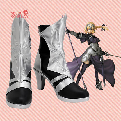 Fate Apocrypha Joan of Arc Cosplay Shoes Custom Made Boots - SBluuCosplay