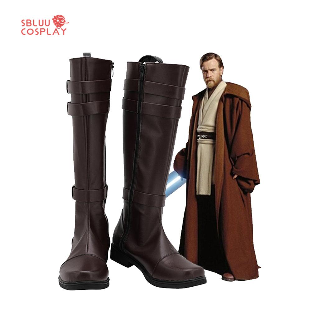 Star Wars Obi Wan Kenobi Cosplay Shoes Custom Made Boots - SBluuCosplay