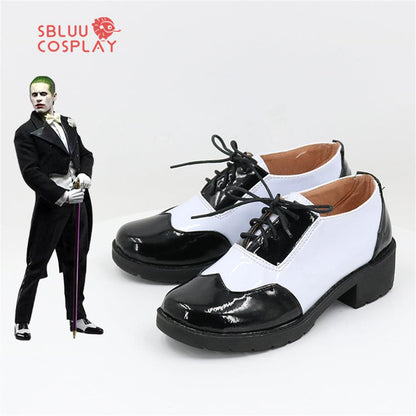 SBluuCosplay Suicide Squad Joker Cosplay Shoes Custom Made Boots - SBluuCosplay