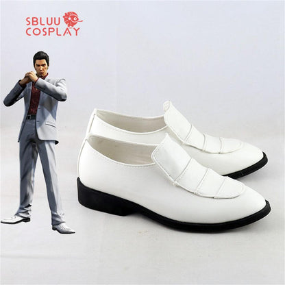 SBluuCosplay Yakuza Kazuma Kiryu Cosplay Shoes Custom Made Boots - SBluuCosplay