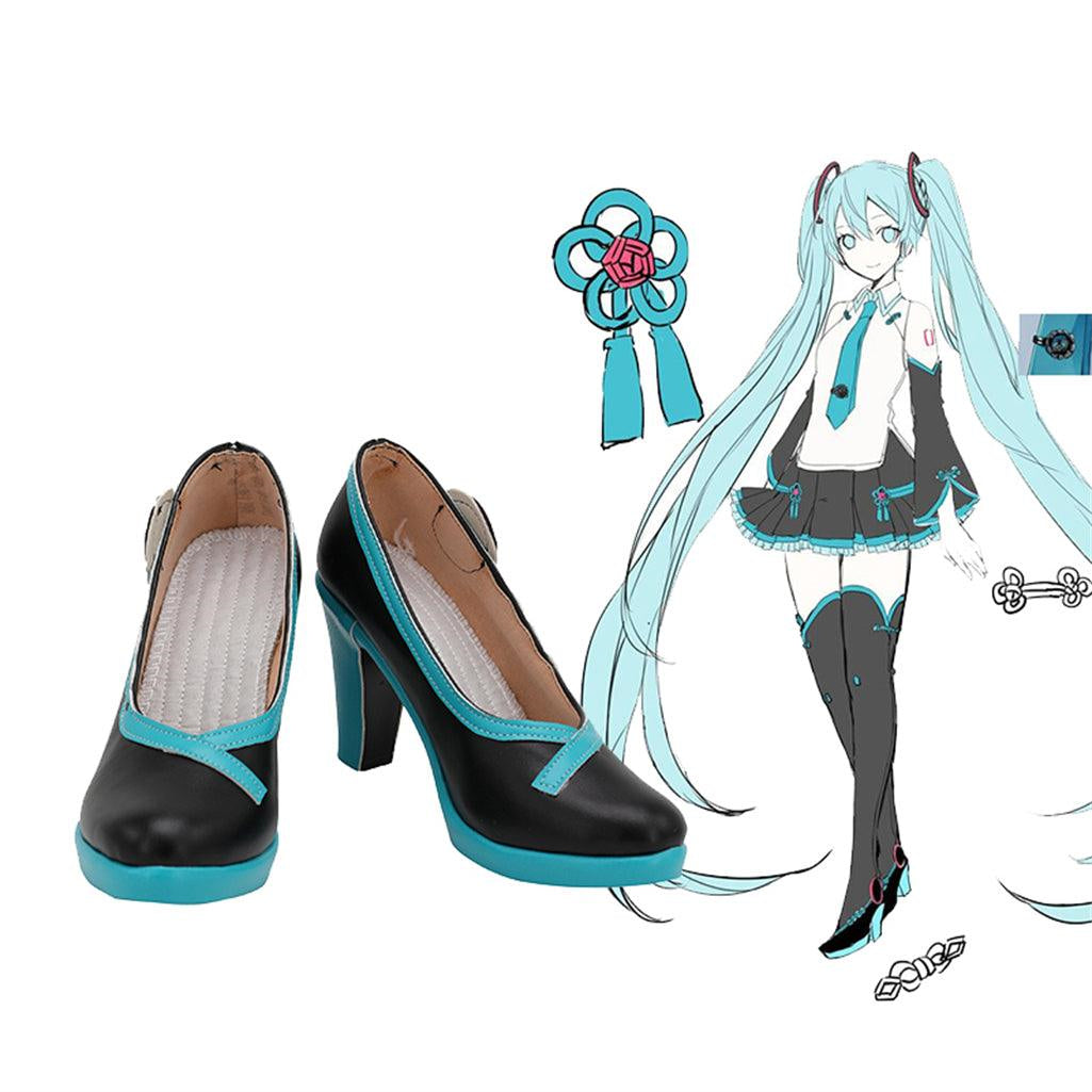 Vocaloid Hatsune Miku Cosplay Shoes Custom Made Boots