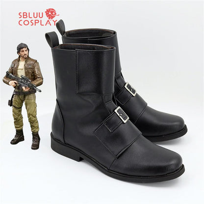 SBluuCosplay Rogue One A Star Wars Story Cassian Andor Cosplay Shoes Custom Made Boots - SBluuCosplay