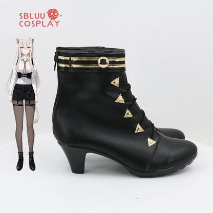 SBluuCosplay Virtual YouTuber Shishiro Botan Cosplay Shoes Custom Made Boots - SBluuCosplay