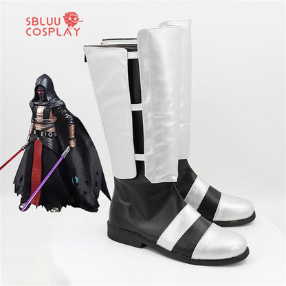SBluuCosplay Star Wars Darth Revan Cosplay Shoes Custom Made Boots - SBluuCosplay