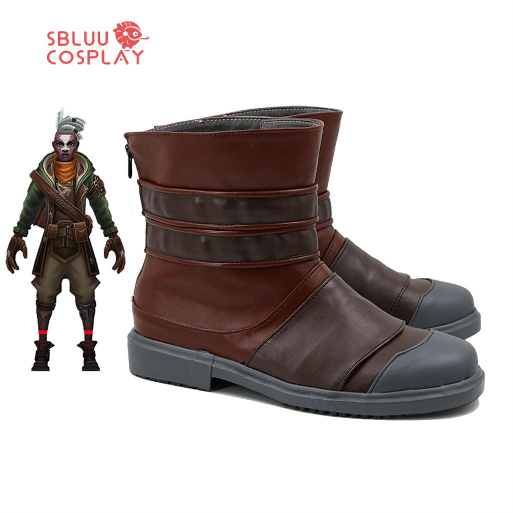 SBluuCosplay Game LOL Ekko Cosplay Shoes Custom Made Boots - SBluuCosplay