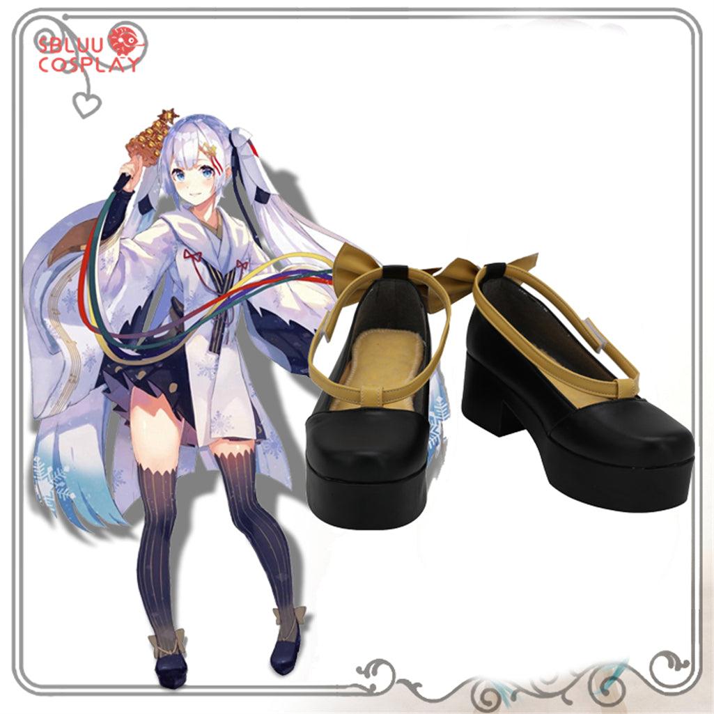 Vocaloid Snow Miku Cosplay Shoes Custom Made Boots - SBluuCosplay