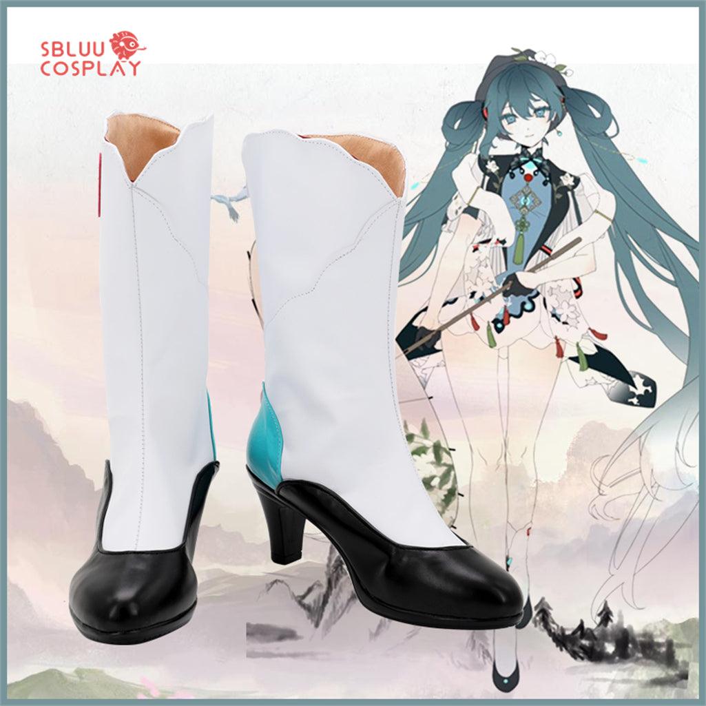 Vocaloid Hatsune Miku Cosplay Shoes Custom Made Boots - SBluuCosplay