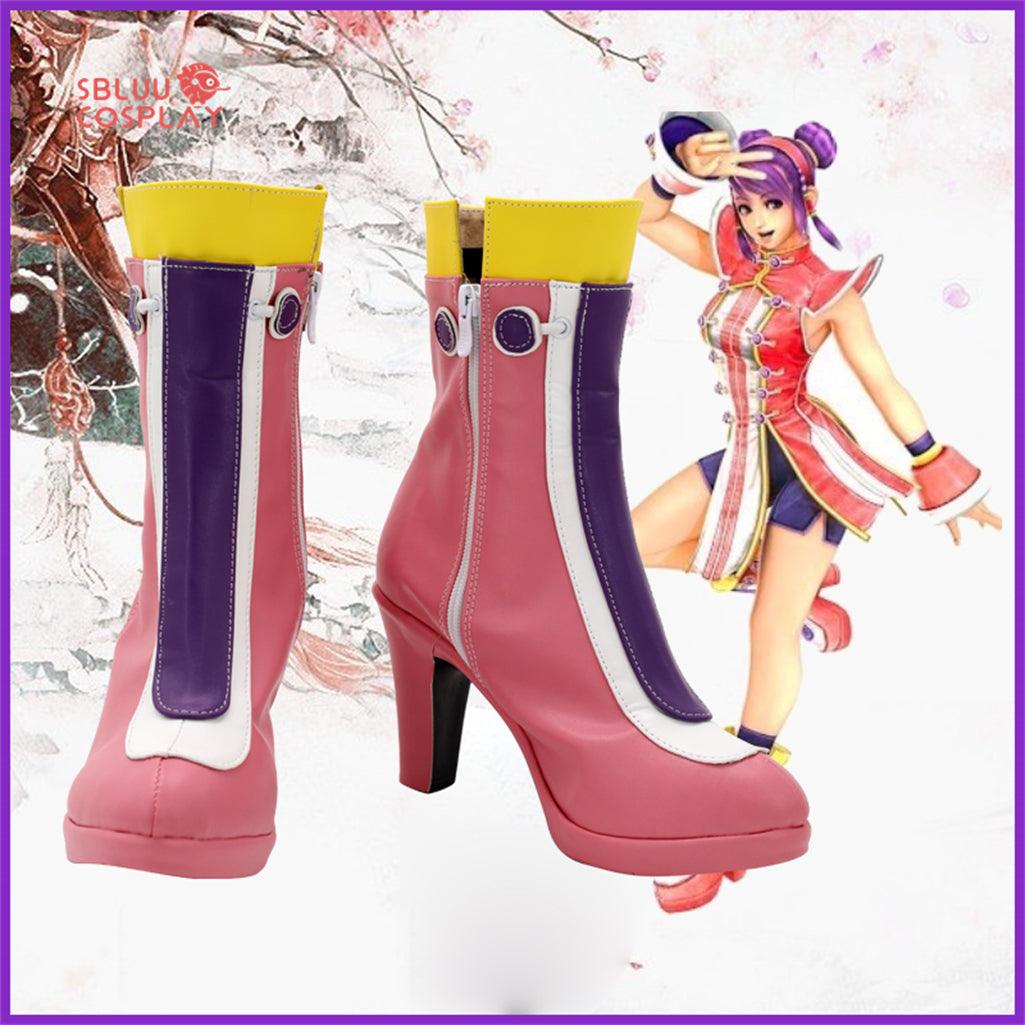 SBluuCosplay The King of Fighters Asamiya Athena Cosplay Shoes Custom Made Boots - SBluuCosplay