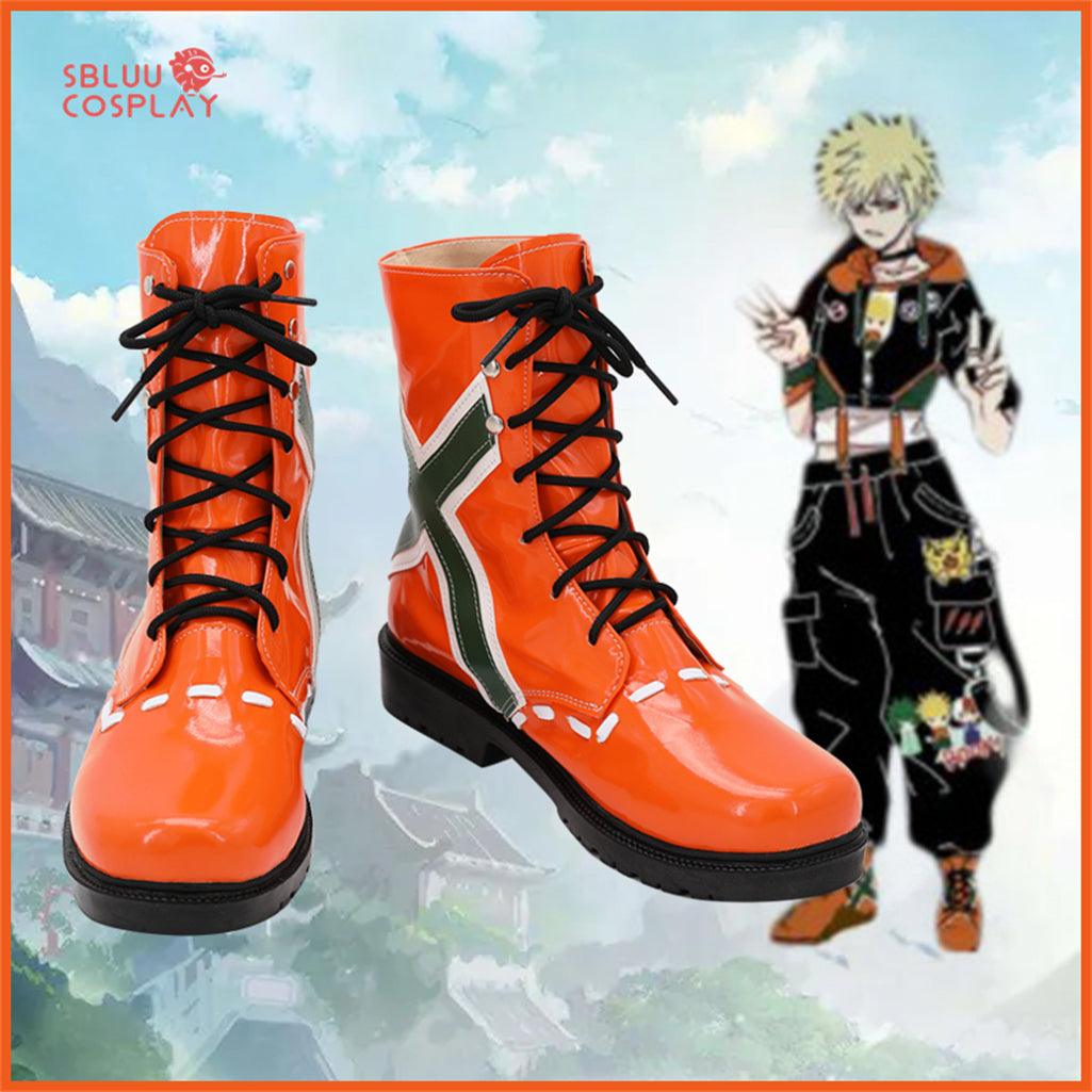 My Hero Academia Bakugou Katsuki Cosplay Shoes Custom Made Boots - SBluuCosplay
