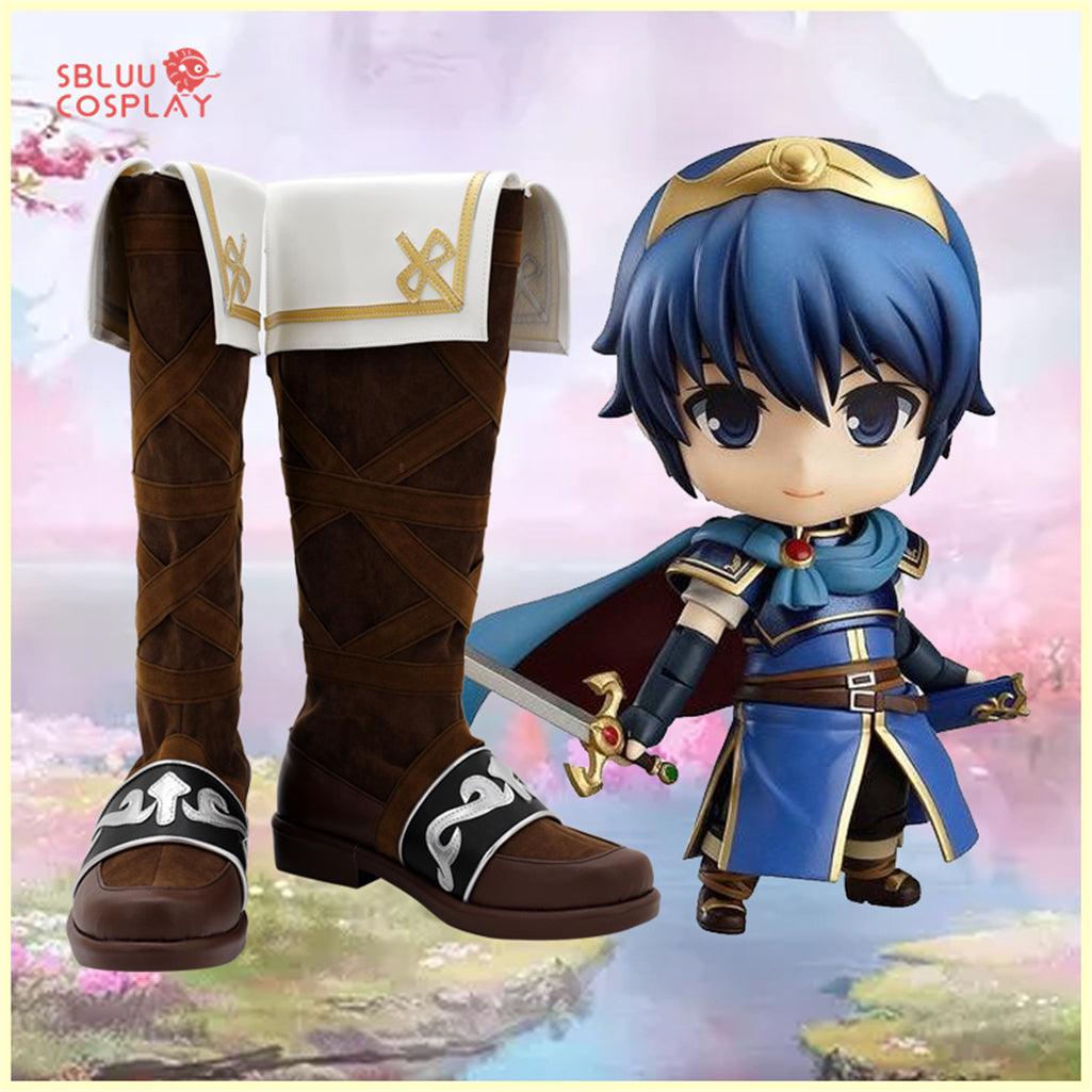 Game Fire Emblem Marth Cosplay Shoes Custom Made Boots - SBluuCosplay