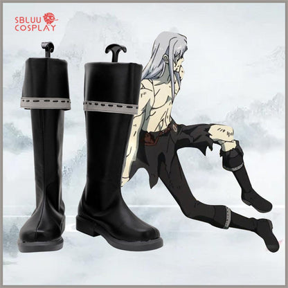 D.Gray-man Yu Kanda Cosplay Shoes Custom Made Boots - SBluuCosplay