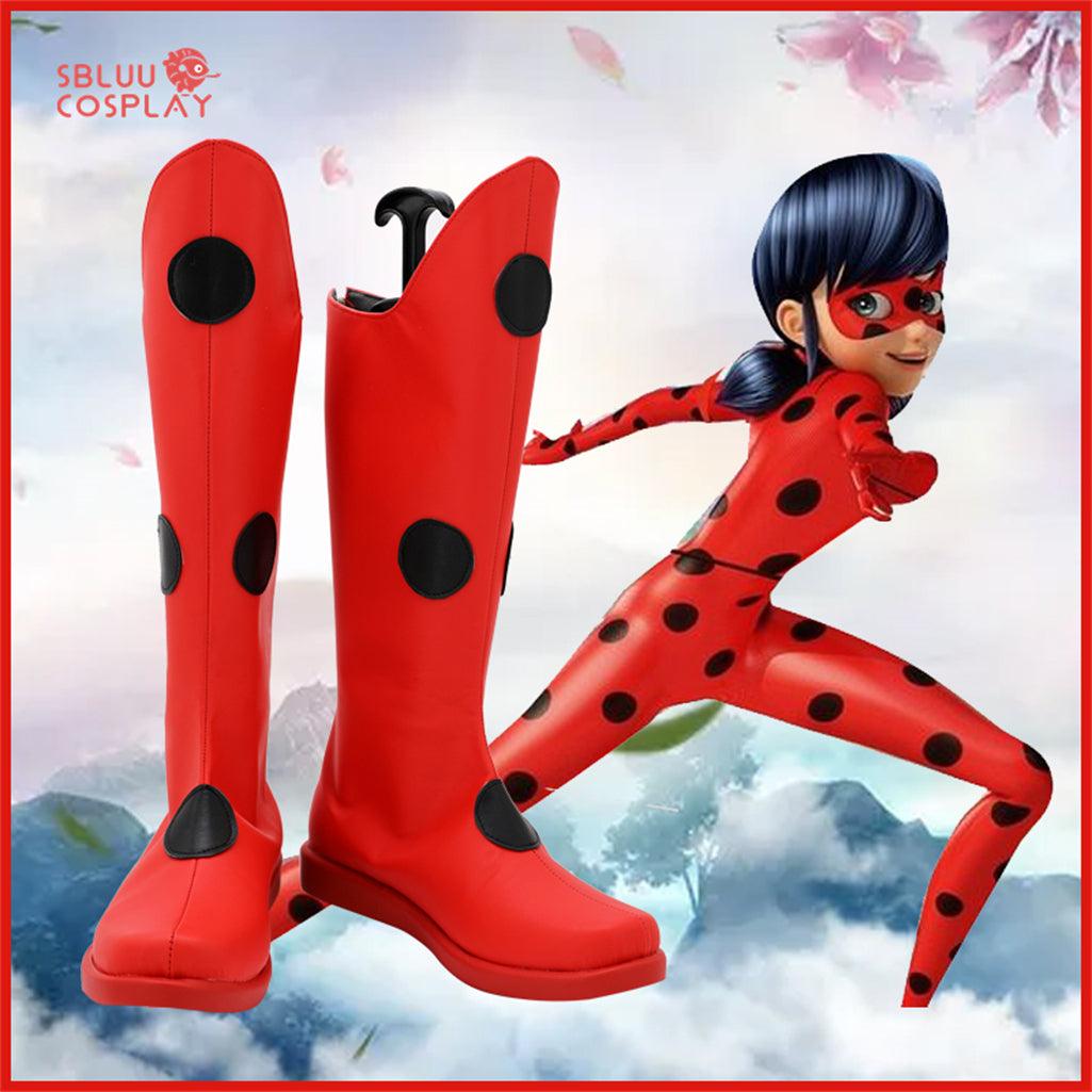 Miraculous Tales of Ladybug &amp; Cat Noir Marinette Dupain Cheng Ladybug Cosplay Shoes Custom Made Boots - SBluuCosplay