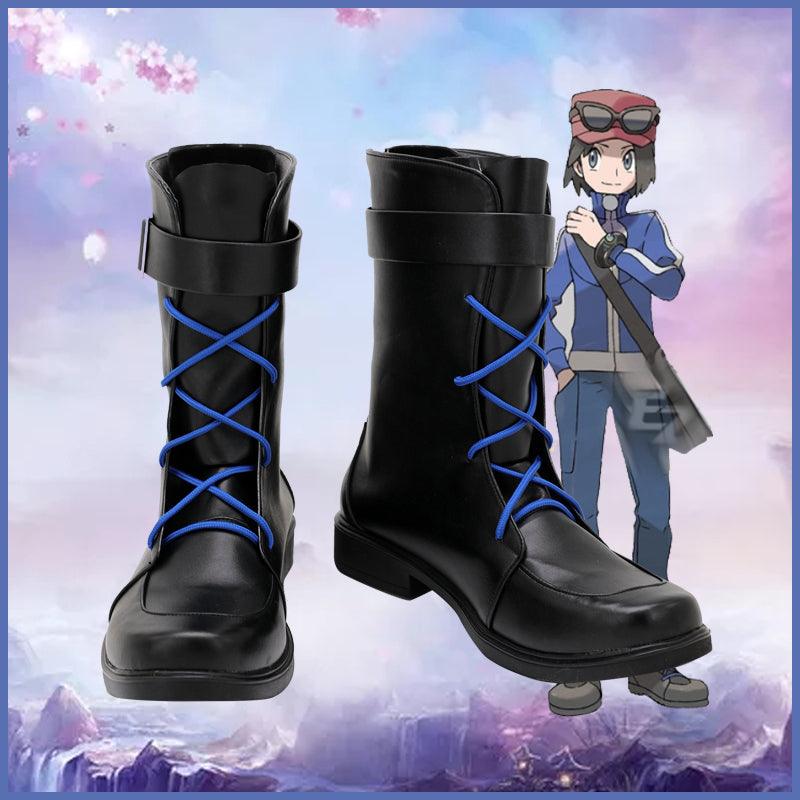 SBluuCosplay Pokémon Calem Cosplay Shoes Custom Made Boots - SBluuCosplay