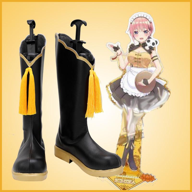 SBluuCosplay 5Toubun no Hanayome Ichika Nakano Cosplay Shoes Custom Made Boots - SBluuCosplay