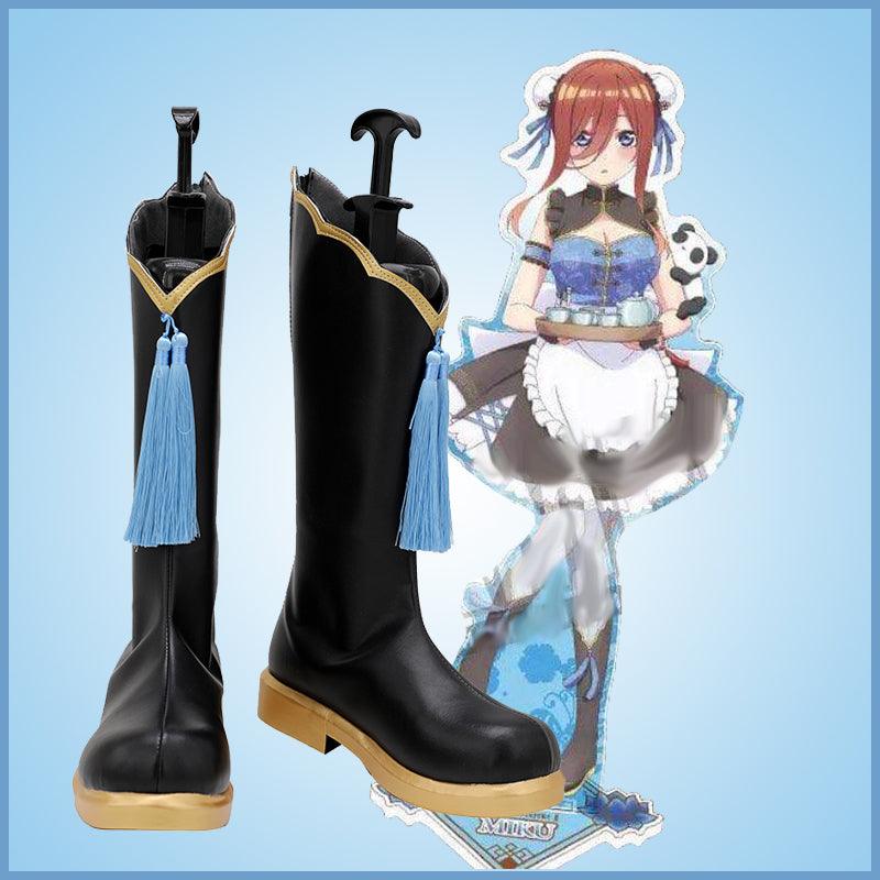 SBluuCosplay 5Toubun no Hanayome Miku Nakano Cosplay Shoes Custom Made Boots - SBluuCosplay