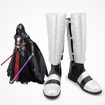 SBluuCosplay Star Wars Darth Revan Cosplay Shoes Custom Made Boots - SBluuCosplay