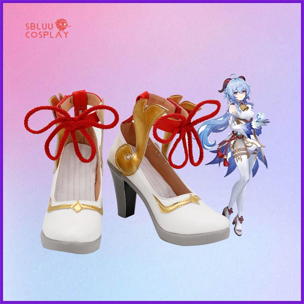 Game Genshin Impact Ganyu Cosplay Shoes Custom Made Boots - SBluuCosplay