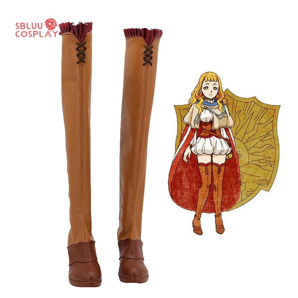 Black Clover Mimosa Vermilion Cosplay Shoes Custom Made Boots - SBluuCosplay
