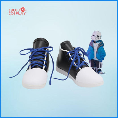 Game Undertale Sans Cosplay Shoes Custom Made Boots - SBluuCosplay