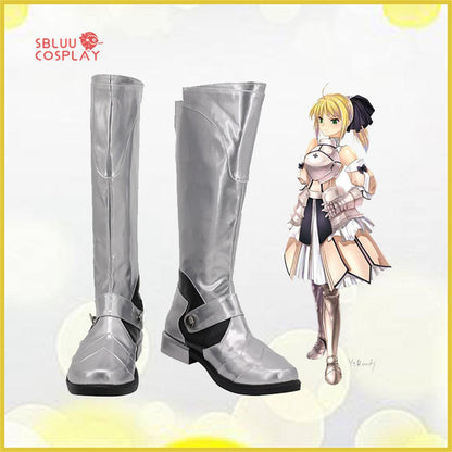 Fate stay night Saber Cosplay Shoes Custom Made Boots - SBluuCosplay